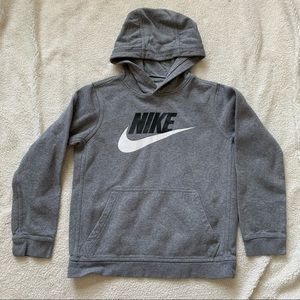 Nike hoodie size 13/14 gray